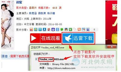 誘騙用戶下載影片，實則下載木馬病毒
